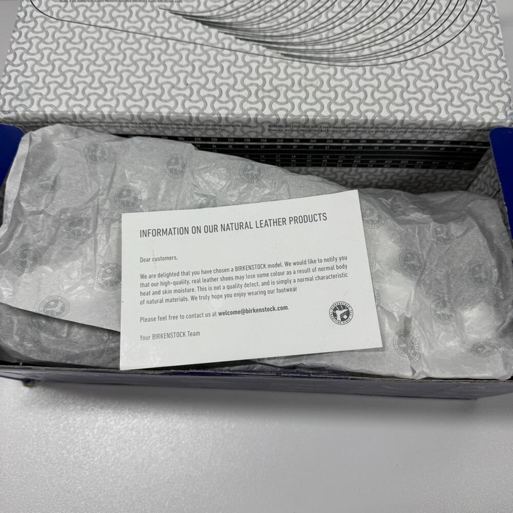 NIB • Birkenstock Arizona Soft Footbed Suede Leather Size:41 L10/M8 Normal Width - Picture 7 of 8